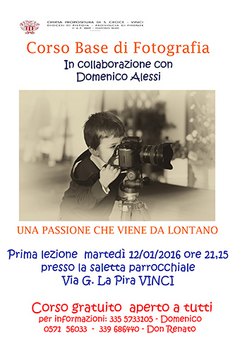 Locandina corso fotografico 2016